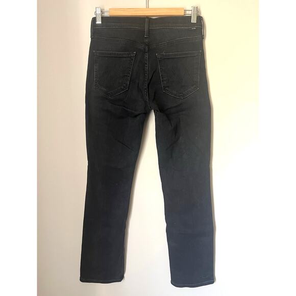 Mother The Mid Rise Dazzler Ankle Jeans in Deep End Wash Black Denim sz. 27 - Picture 3 of 9